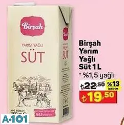 BİRŞAH YARIM YAĞLI SÜT BİRŞAH YARIM YAĞLI SÜT